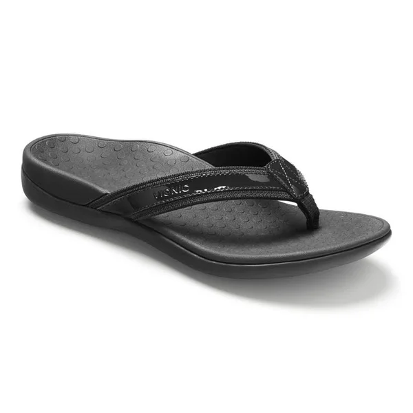 Tide II Toe Post Sandal Black - 9