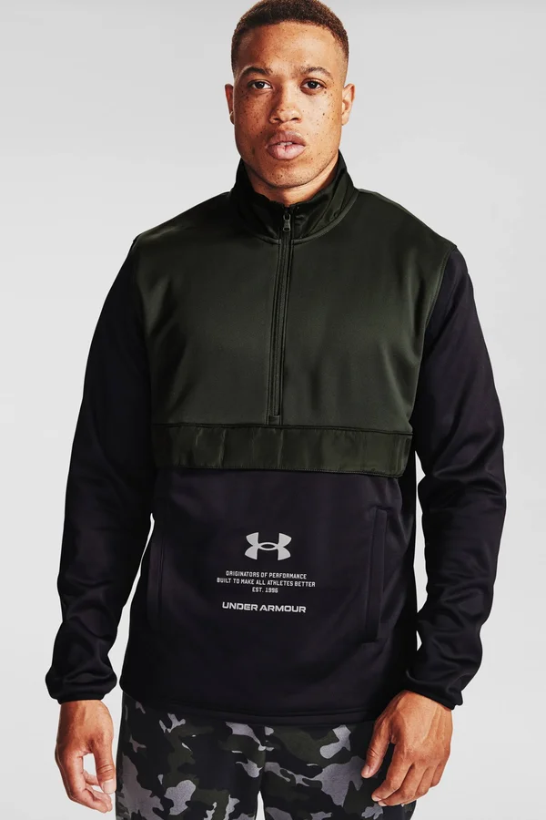 Under Armour Men's Armour Fleece Storm Zip - Green, MD