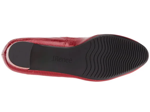 Women's J. Renee Bambalina Low Block Heel Pump - Size: 9, Red