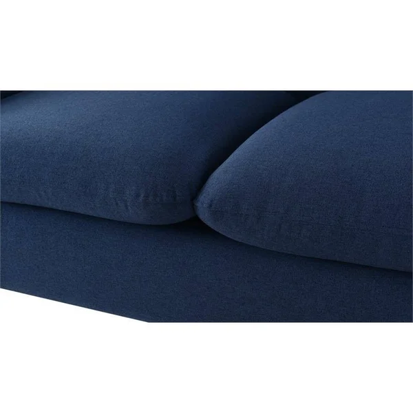 Sandy Wilson Home Phillipe Settee (Dark Sapphire Blue)