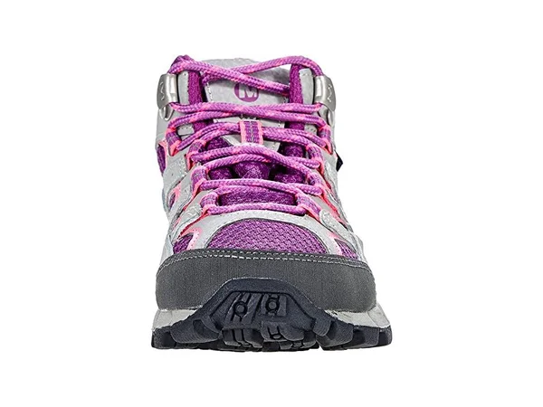 Merrell Kid's Moab 2 Mid Waterproof Boot - Size: 11.5, Paloma/Berry