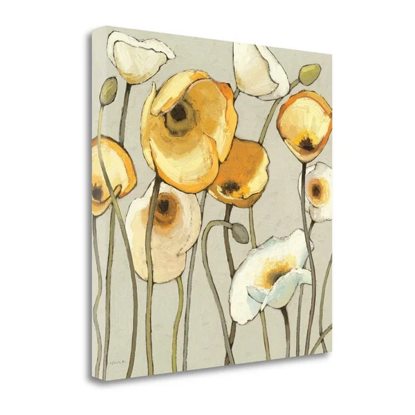 Tangletown Fine Art 'Jaune Gris II' Print on Wrapped Canvas - Gray