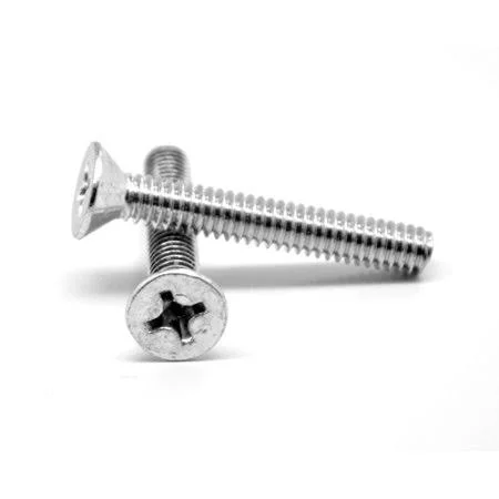 #10-32 x 1 1/4 inch (FT) Fine Thread Machine Screw Phillips Flat Head Stainless Steel 18-8 Pk 2000