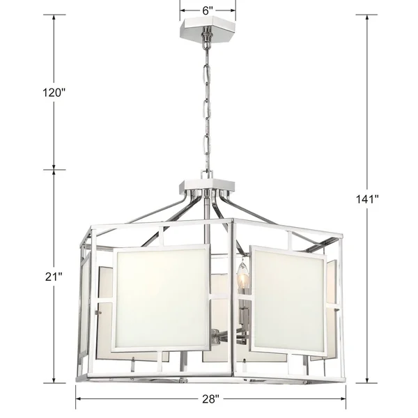 Crystorama Hillcrest 6 Light Chandelier - Vibrant Gold - HIL-996-VG