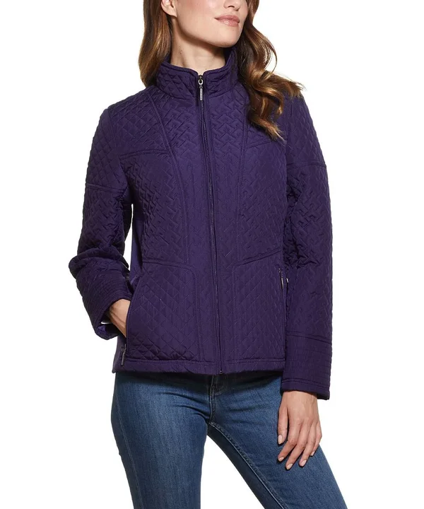 Weatherproof Women's Windbreakers and Shell Jackets Iris - Iris Side-Stretch Quilted Jacket - Women & Plus