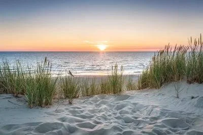 Framed Poster Prints - Beautiful Sunset at The Beach by Jan Becke ( scenic & landscapes > Coastal > Beach Art >