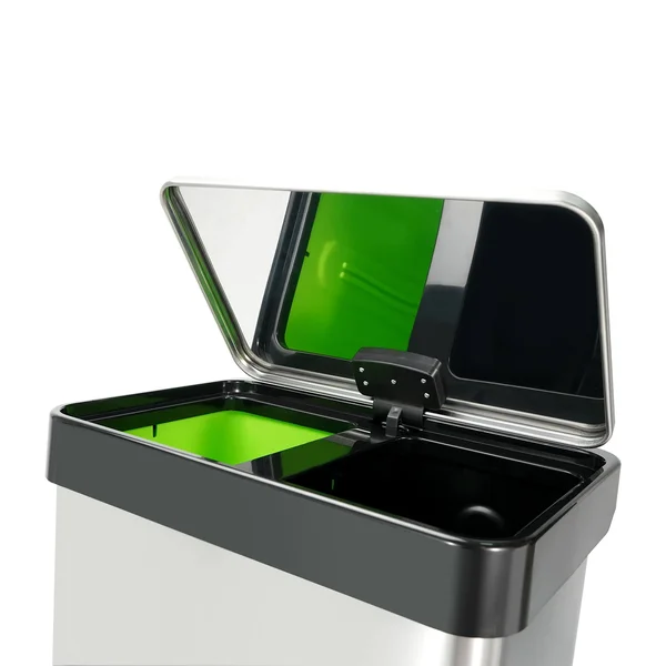 Rectangular Stainless Steel 10.6 Gallon Step-On Trash Can Innovaze