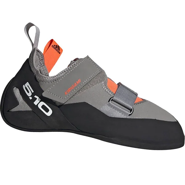 Five Ten Women's Kirigami Climbing Shoe - 10 - Dove Grey - Black, Solar Red