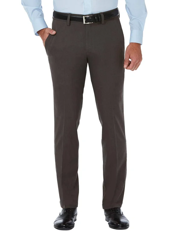 Haggar Men's Cool 18 Pro Slim Fit Flat Front Superflex Waistband Pant