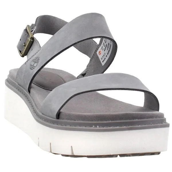 Timberland Safari Dawn 2-Band Sandal 6.5 Women's Grey