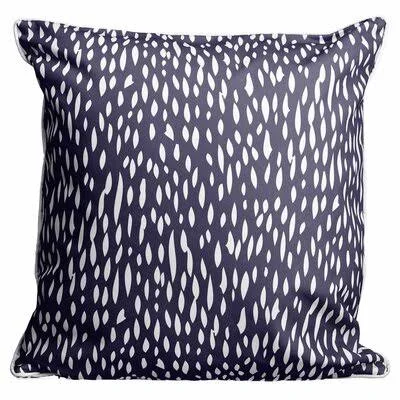 Stevensville Coral Throw Pillow Highland Dunes Color: Navy
