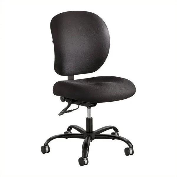 Scranton & Co Armless Task Office Chair in Black