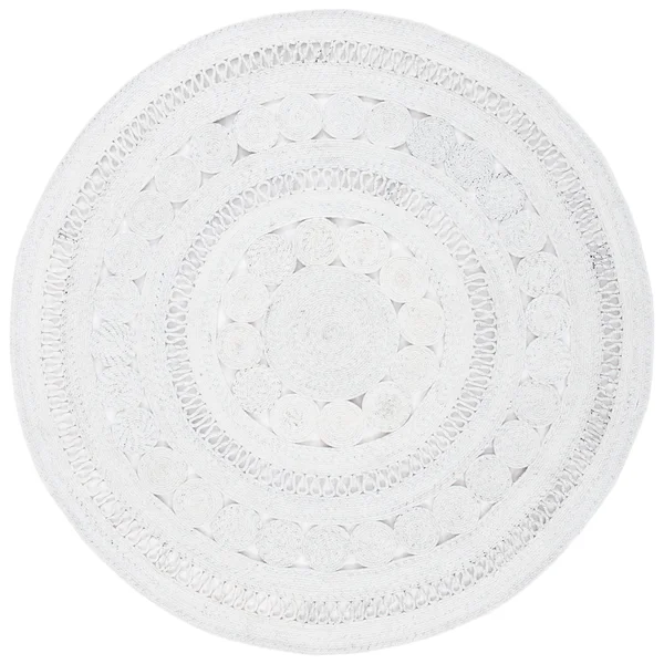 Safavieh CAP222A-4R 4 x 4 ft. Cape Cod Round Area Rug Ivory
