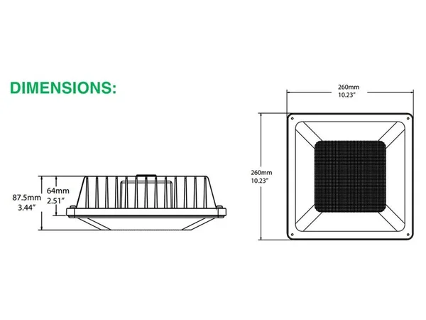 Maxlite 102339 - 53W LED Low-Profile Canopy - 5000K