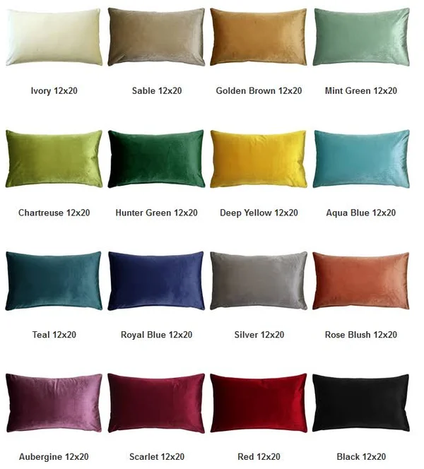Pillow Decor - Corona Ivory Velvet Pillow 19x19
