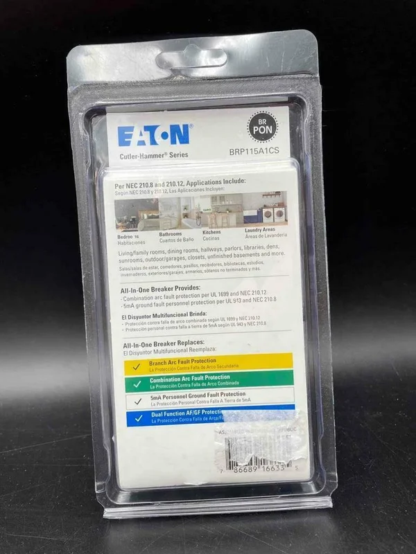 New Eaton 15 Amp All in One Circuit Breaker Single Pole BRP115A1CS