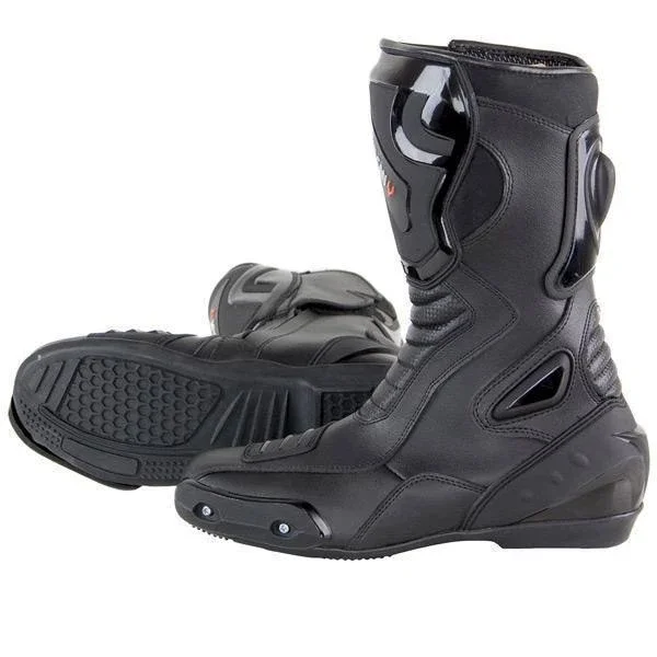 Vulcan V300 Men's Velocity Motorcycle Sport Boots Black - Size: 9
