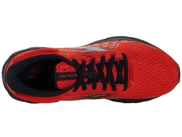 Brooks Men's Adrenaline GTS 21 Samba/Cherry/Black, 11.5, D