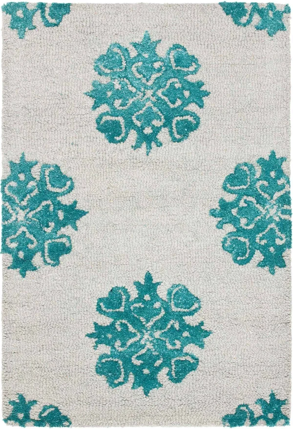 Safavieh Soho Rug SOH213A Ivory - Light Blue, 7& 6x22 x 9& 6x22