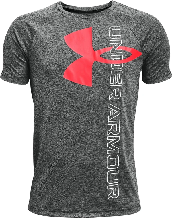 Under Armour Boys& Tech Split Logo Hybrid Short-Sleeve T-Shirt
