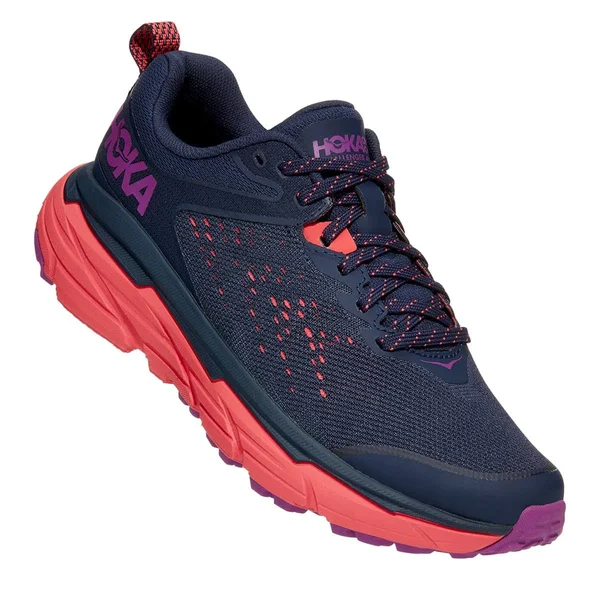 Hoka Women's Challenger ATR 6 Black Iris/Hot Coral, 12