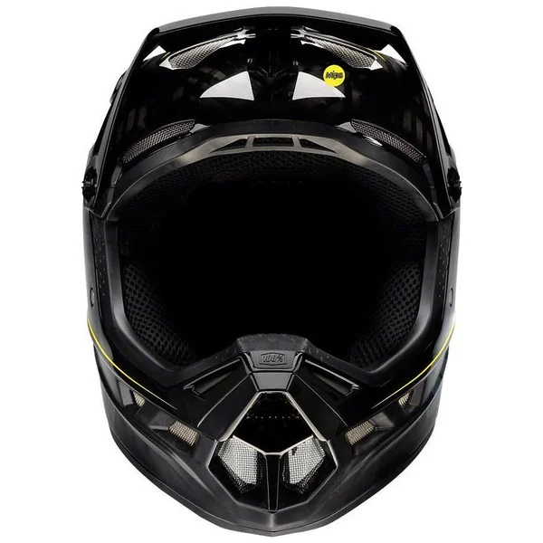 100% Aircraft MIPS Carbon Full-Face Helmet-Raw Black