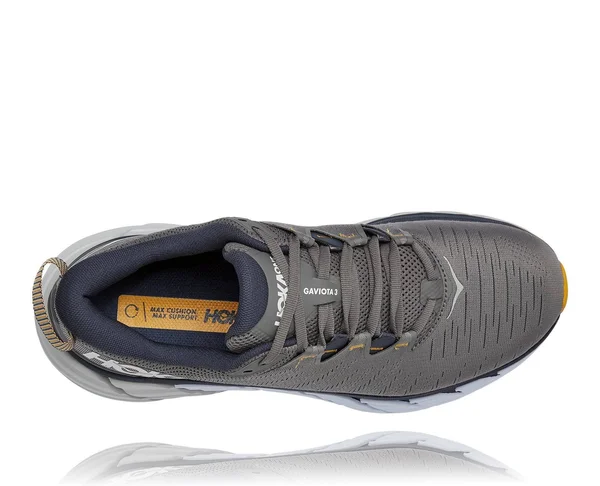 Hoka One One Men's Gaviota 3 Shoe - 9 Wide - Charcoal Grey - Ombre Blue