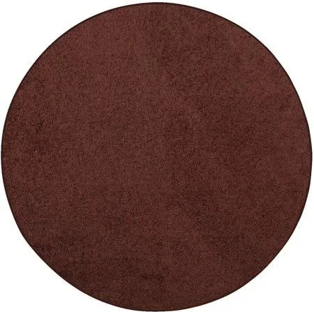 Modern Plush Solid Color Rug - Chocolate, 11' Round, Pet and Kids Friendly Rug. Made in USA, Round, Area Rugs Great for Kids, Pe