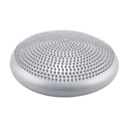 Daciye Inflatable Wobble CUSHION - Trainer Pad, Exercise Balance Disc (Grey), Size: 330*330*10mm, Gray