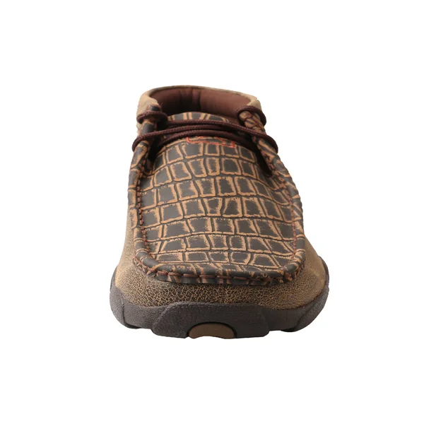 Twisted x Men's MDM0067 Driving Moc - Cayman Print/Brown Leather