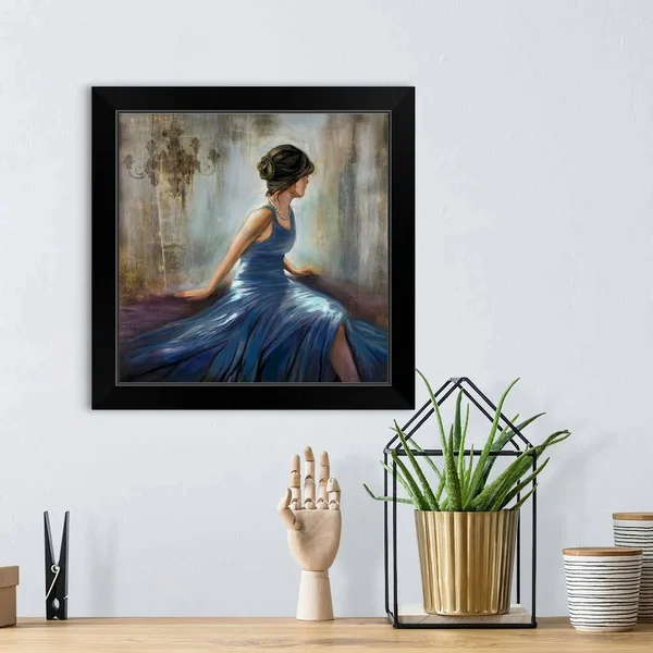 City Dreams VI, Black Framed Wall Art, 16x16, Great Big Canvas