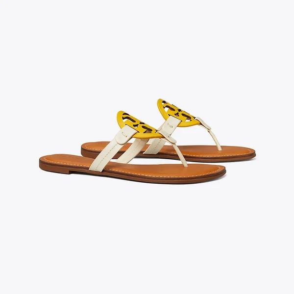 Tory Burch Womens Miller Sandal, Leather