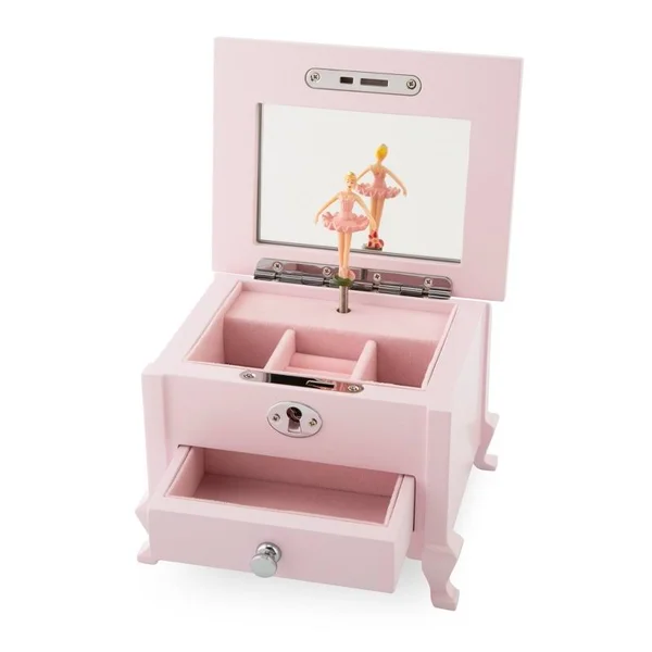 Personalized Girls Footed Pink Musical Jewelry Box - Zinc Alloy Plastic/Stone, Things Remembered