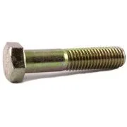7/16-14 x 4 Grade 8 Hex Cap Screw Yellow Zinc Plated Domestic USA (200)