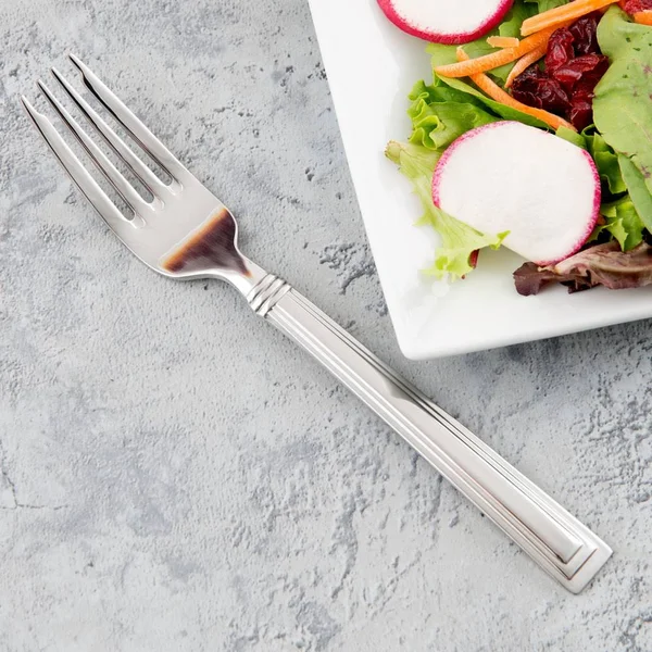 World Tableware 977 038 Slate 7 1/8x22 18/0 Stainless Steel Heavy Weight Salad Fork - 36/Case