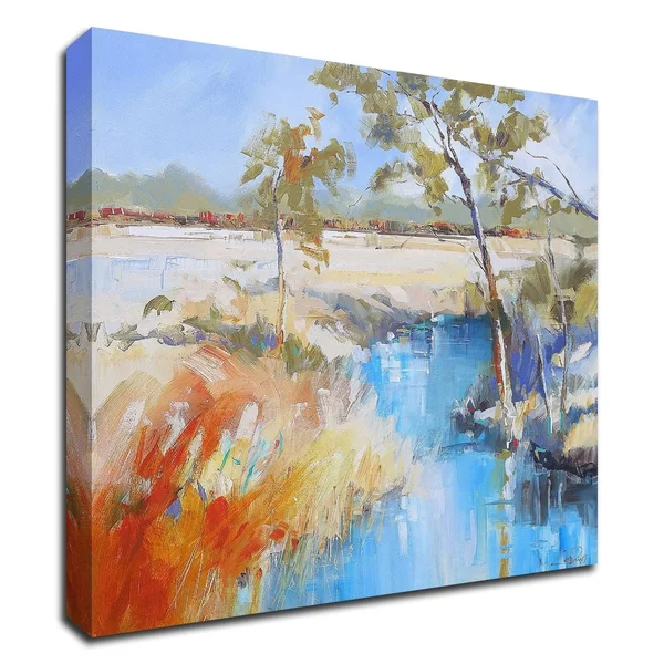 Tangletown Fine Art 30x22 x 30x22 Summer Creek by Craig Trewin Penny Print on Canvas