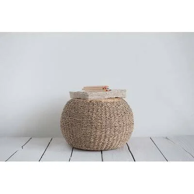 Michelle Handwoven Pouf Bayou Breeze