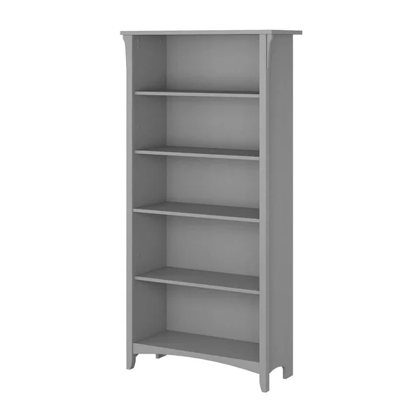 Bush Furniture Salinas Tall 5 Shelf Bookcase - Ash Brown