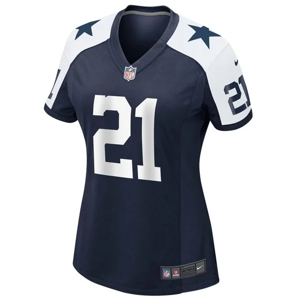 Nike Ezekiel Elliott Dallas Cowboys Women's Navy Alternate Game Jersey