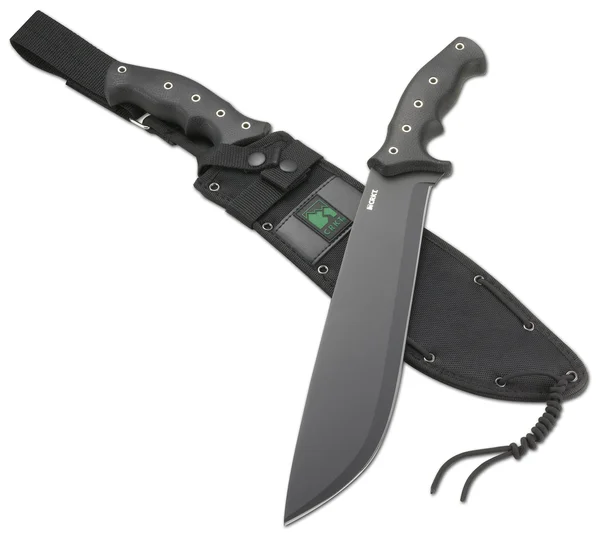 CRKT Chanceinhell Fixed Blade Machete: 18 inch Black Powder Coated