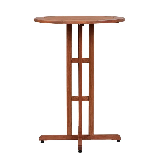 Amazonia Ibiza Round Outdoor Bar Table - Brown