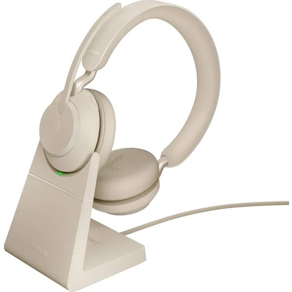 Jabra Evolve2 65 UC USB-A Stereo Wireless Headset - Beige (26599-989-988)