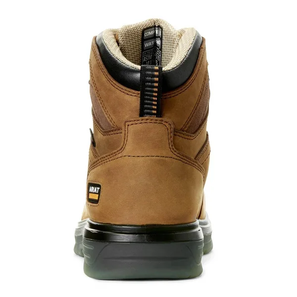 Ariat Men's Turbo 6x22 Waterproof Work Boot - Aged Bark