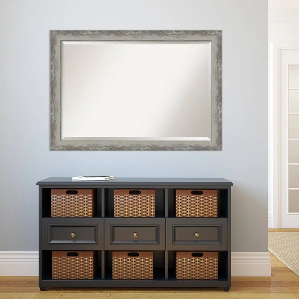 Copper Grove Celle Bathroom Vanity Wall Mirror with Silvertone Frame - Large (32 x 26-inch)
