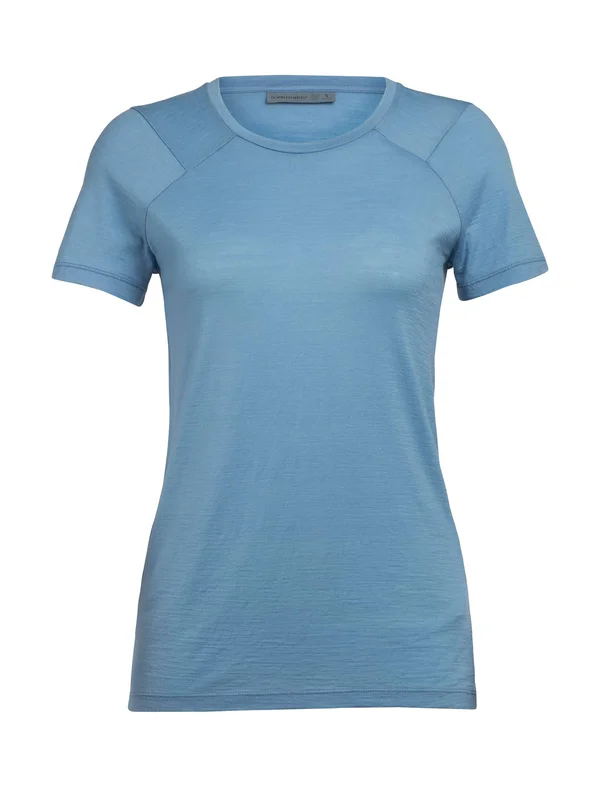Icebreaker Women's Nature Dye Galen SS Crewe - Small - True Indigo LT