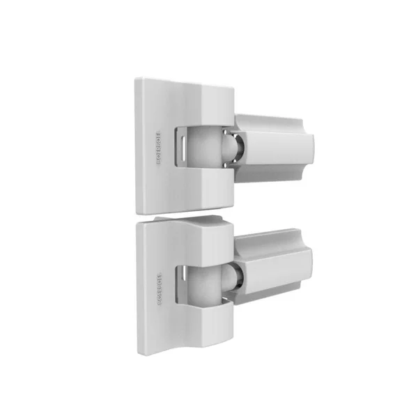 Barrette Outdoor Living Heavy-Duty Modern Wrap Hinge Pair - 73025522, White