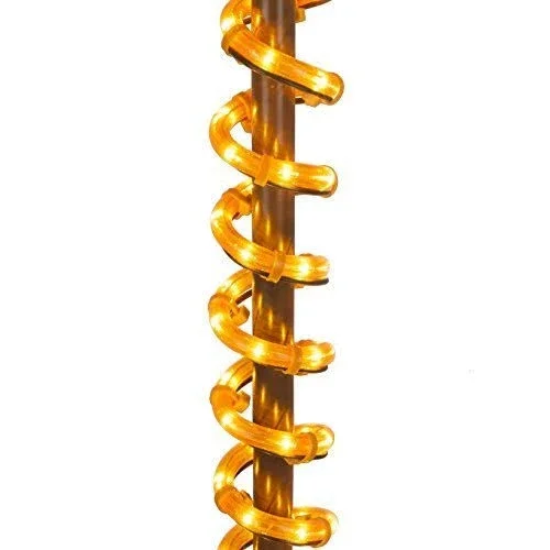 Wintergreen Corporation 7& Deluxe Tropical LED Rope Light Palm Tree with Lighted Holographic Trunk and Fronds