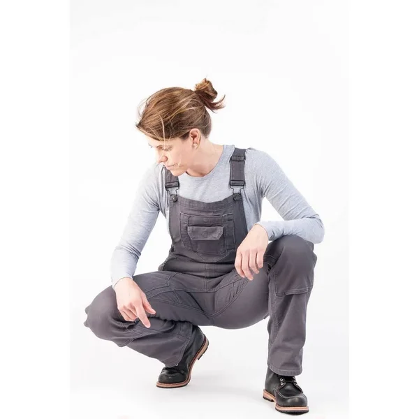 Dovetail - Freshley Overall W - 8 - 28 - Dark Grey Canvas