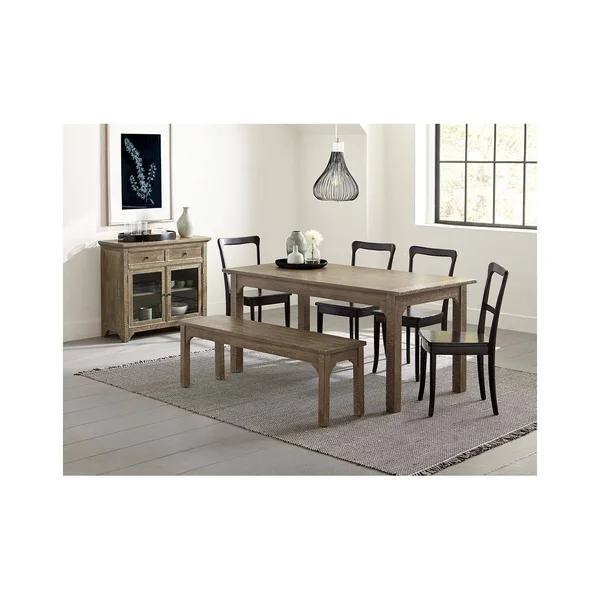 Progressive Furniture D869-69 Teresa Distressed Oak Dining Bench