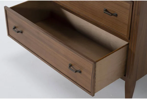 Chest - Magnolia Home Naomi Chest by Joanna Gaines Modern - Brown - Wood - 38x22W x 18x22D x 54x22H at Living Spaces